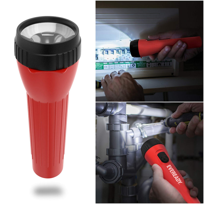 Eveready LED Flashlight Multi-Pack, Bright and Durable, Super Long Battery Life, Use for Emergencies, Camping, Outdoor, Batteries Included 2-pack: Blue/Red - BeesActive Australia