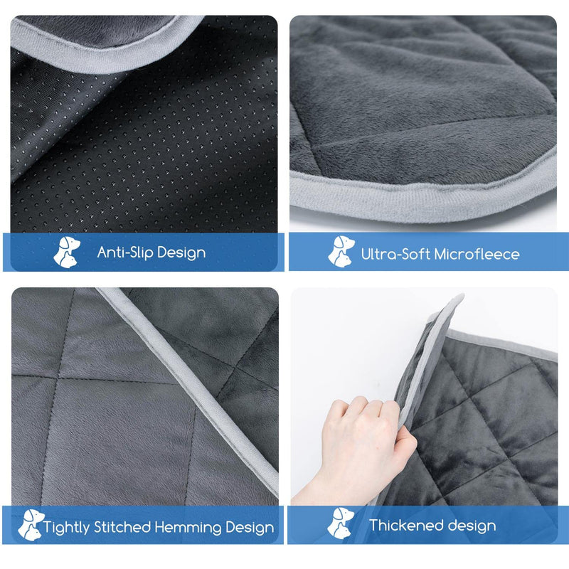 Nobleza Self Warming Pet Pad, Super Soft Plush Dog Crate Pad for Travel or Home, Washable Anti-Slip Kennel Mat for Large Medium Small Dogs and Cats 45" × 28" - BeesActive Australia