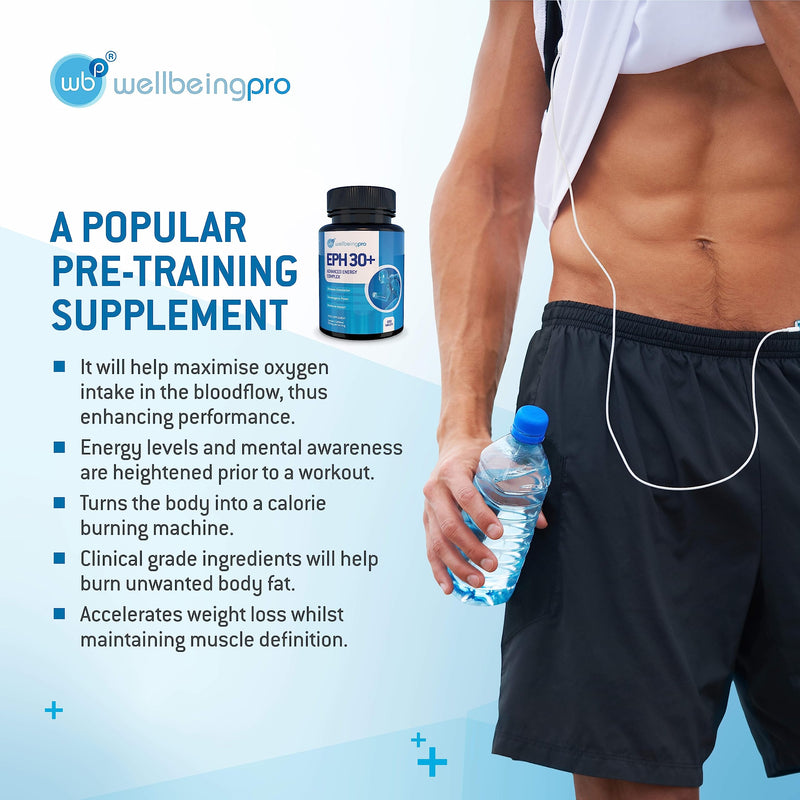 WBP Eph30+ (Up to 3 Months+ Supply) - Advanced Energy Complex - Vegan Friendly UK Made Supplement (Bottle - 100 Tablets) - BeesActive Australia