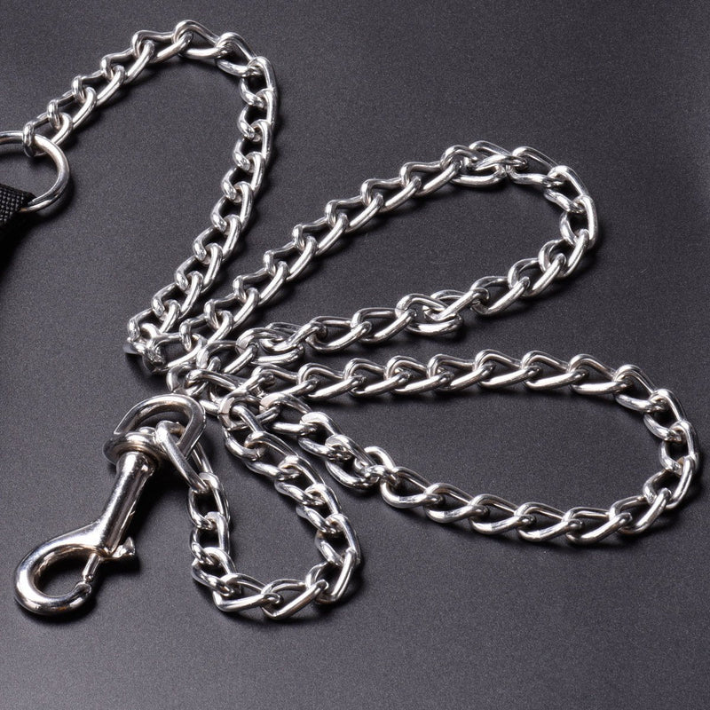 CtopoGo Heavy Duty Dog Leash,Metal Dog Leash Dog Chain with Padded Handle for Large & Medium Size Dogs 70 inch (180cm) - BeesActive Australia