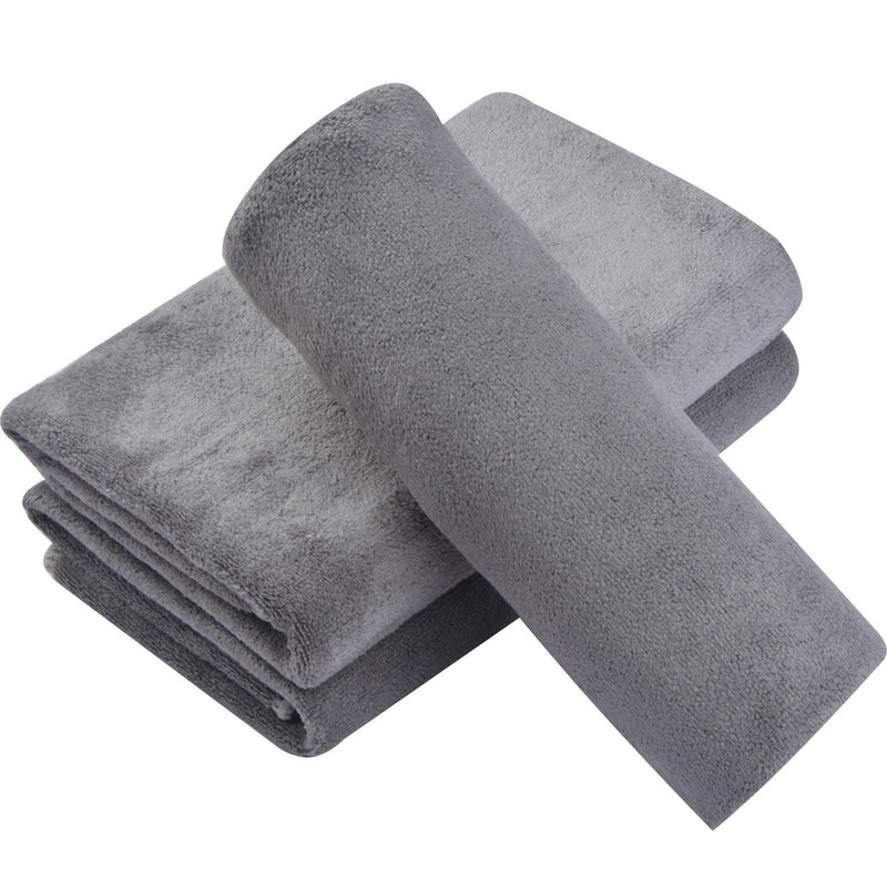 [AUSTRALIA] - KinHwa Microfiber Sports Gym Towel Fast Drying Fitness Sweat Towels Multi-Purpose Workout Towel for Men and Women 3 Pack 16Inch x 31Inch Gray 