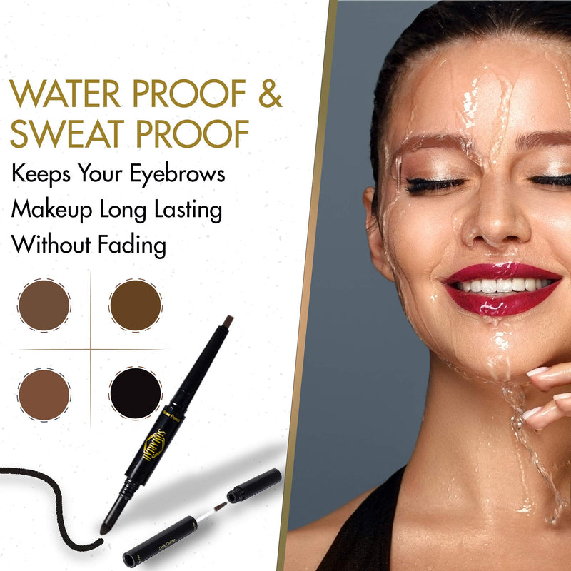 Somariah 3 in 1 Waterproof Brow Pencil, Eyebrow Filler and Eyebrow Mascara/Tint Gel. Defines, Fills, Enhances, Tints and Set Eyebrows. (Dark Brown) Dark Brown - BeesActive Australia