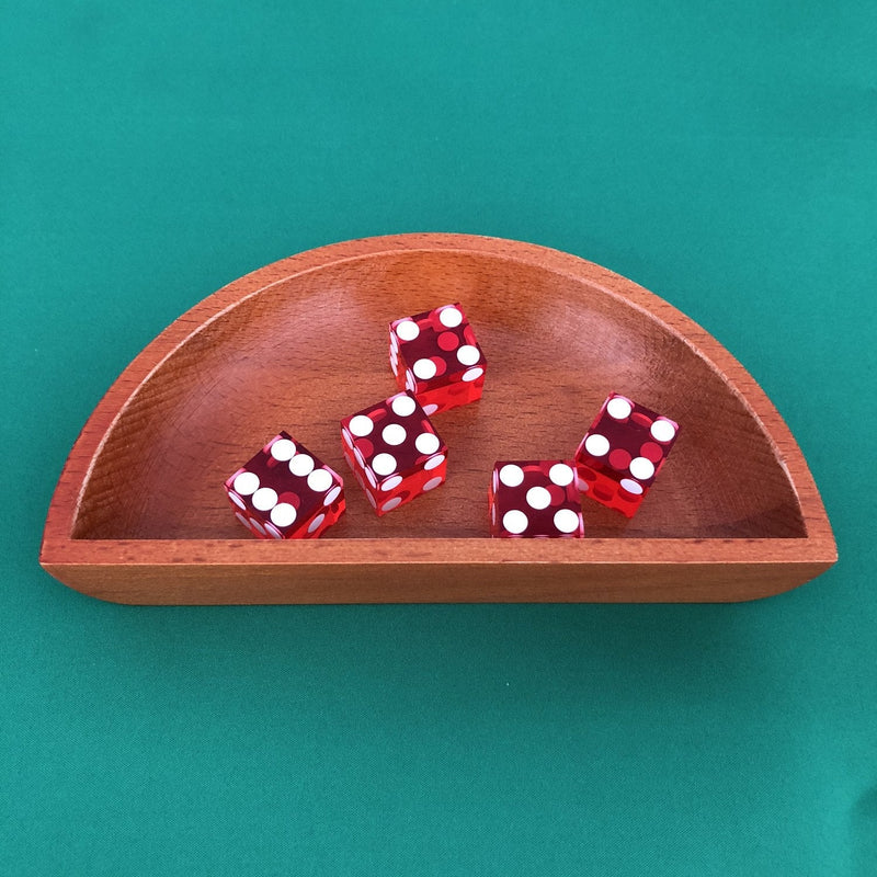 Yuanhe Wooden Craps Dice Boat,Dice Tray,Dice Storage Pouch for Craps Game - BeesActive Australia
