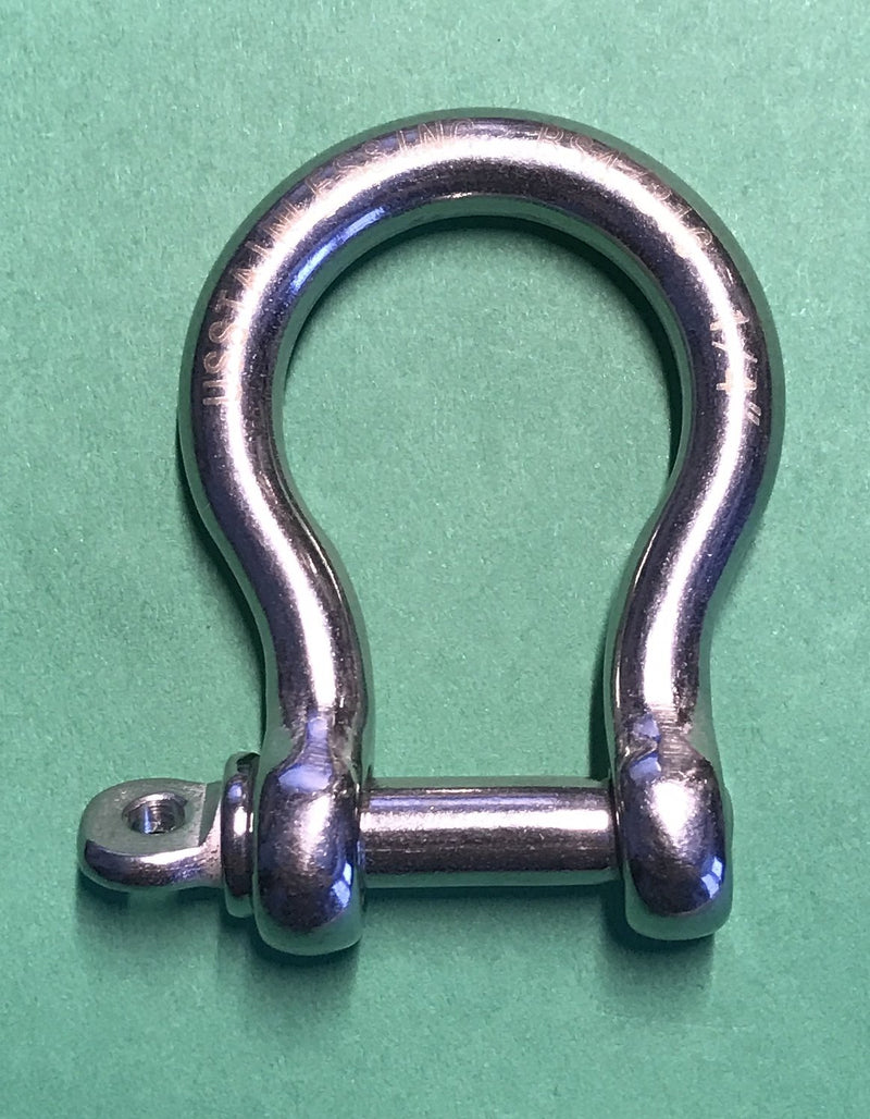 [AUSTRALIA] - 4 Pieces Stainless Steel 316 Forged Bow Shackle 1/4" (6mm) Marine Grade 
