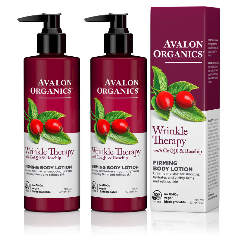 Avalon Organics Wrinkle Therapy Firming Body Lotion, 8 oz. (Pack of 2) - BeesActive Australia