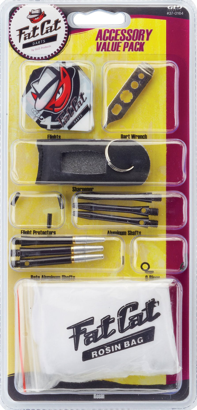 Fat Cat Dart Accessory: Steel Tip Darts Tune Up Tool Kit (Shafts, Flights, Sharpening Stone and Mechanic Wrench) - BeesActive Australia