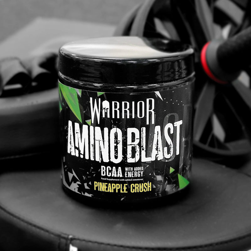 Warrior, Amino Blast - 270g - Branch Chain Amino Acid Powder (BCAA) - Helps Build Lean Muscle and Speed Up Recovery, Pineapple Chunk 270g (Pack of 1) - BeesActive Australia