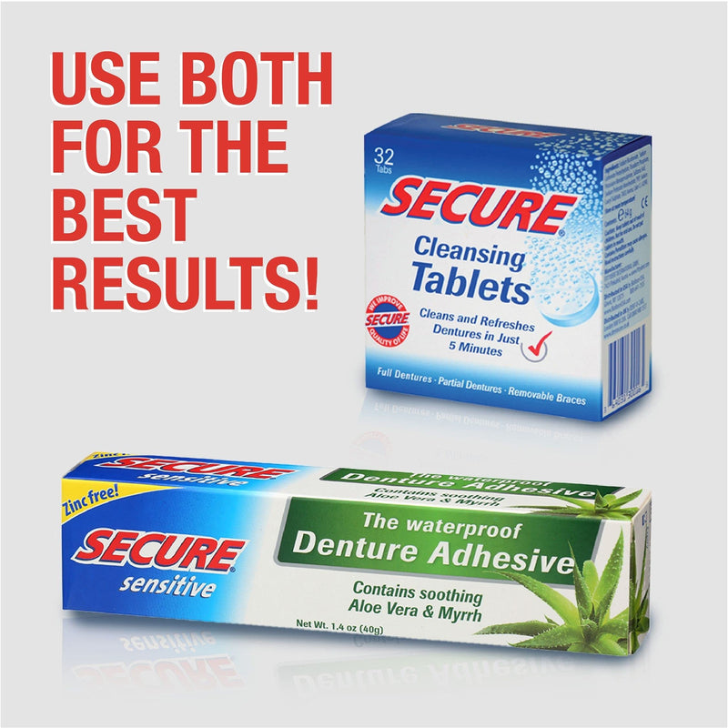 Bioforce A.Vogel Secure Sensitive Waterproof Denture Adhesive, Zinc Free, 1.4 Oz ( Pack of 3 ) - BeesActive Australia