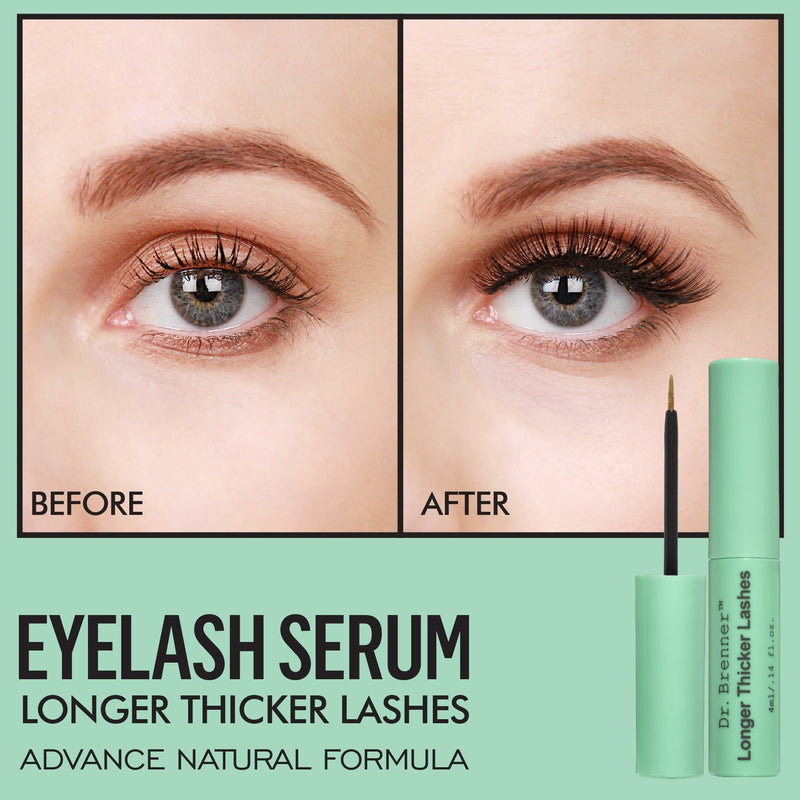 Dr. Brenner Eyelash Growth Serum Enhancer for Longer Thicker Eyelashes and Brows Made in U.S.A. (4 ml.) - BeesActive Australia