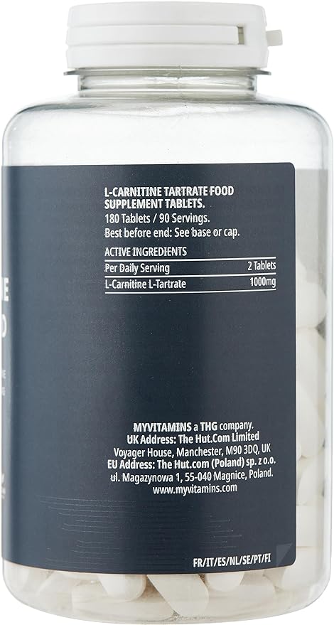 Myprotein L-Carnitine 180 tablets - BeesActive Australia