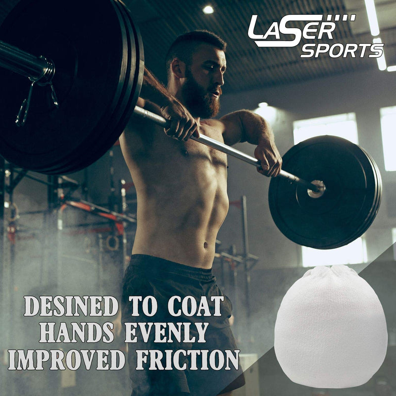 Laser Sports Chalk Ball Sock - Great for Weightlifting and Powerlifting - Increase Your Grip While Rock Climbing and Performing Gymnastics - for Men and Women - 3oz - BeesActive Australia