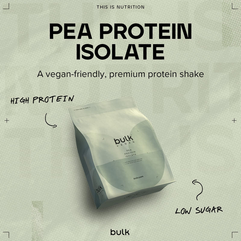 Bulk Pea Protein Isolate Powder, Vegan Protein Shake, Vanilla, 500 g 500 g (Pack of 1) - BeesActive Australia