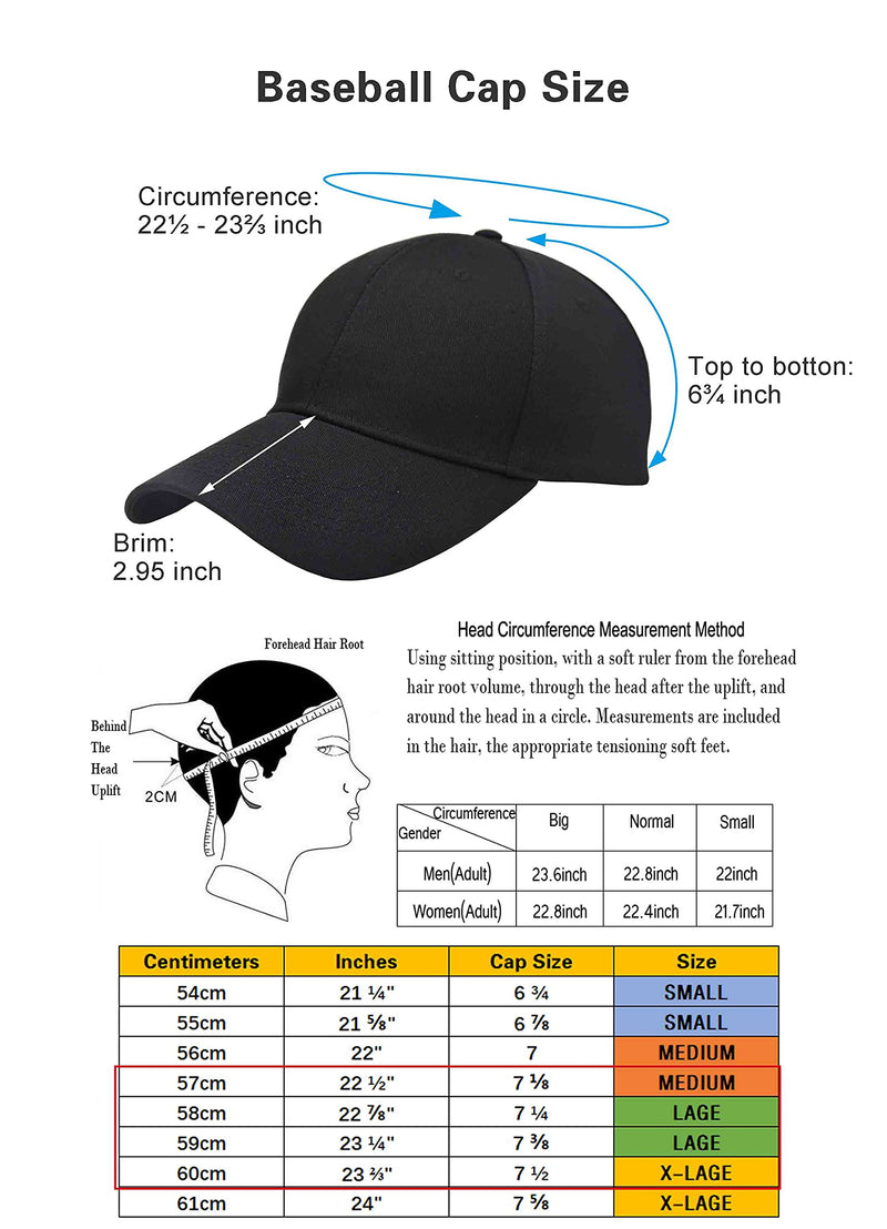 AOSMI 3 Pack Mens Plain Cotton Strapback Baseball Hat Adjustable,One Size Fits Most Low Profile Blank Team Ball Cap Black Grey Khaki - BeesActive Australia