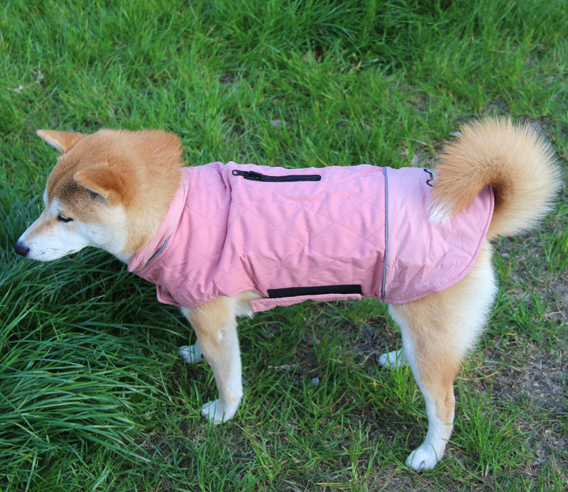 Vecomfy Reversible Dog Coats for Small Dogs Waterproof Warm Puppy Jacket for Cold Winter,Red Small (Pack of 1) Pink - BeesActive Australia