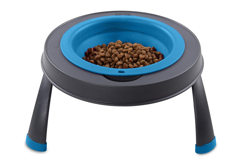 Dexas Popware for Pets Single Elevated Pet Feeder Small/1.5 Cup Capacity Pro Blue - BeesActive Australia