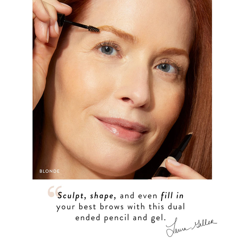 LAURA GELLER NEW YORK Sculpt-n-Stay Waterproof Brow Pencil & Gel- Taupe - BeesActive Australia