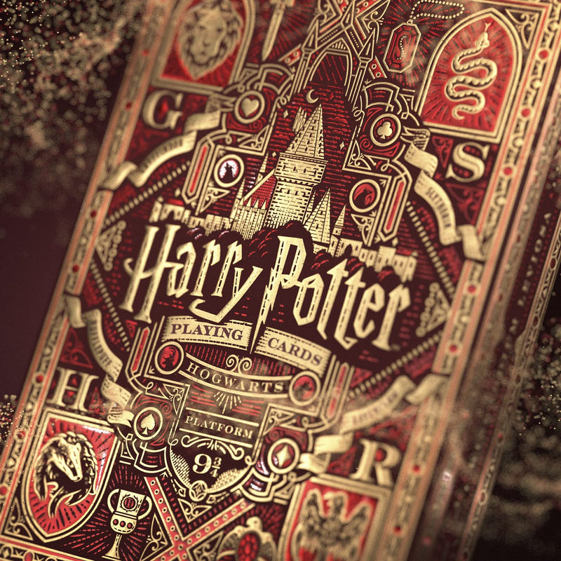 theory11 Harry Potter Playing Cards - Red (Gryffindor) - BeesActive Australia