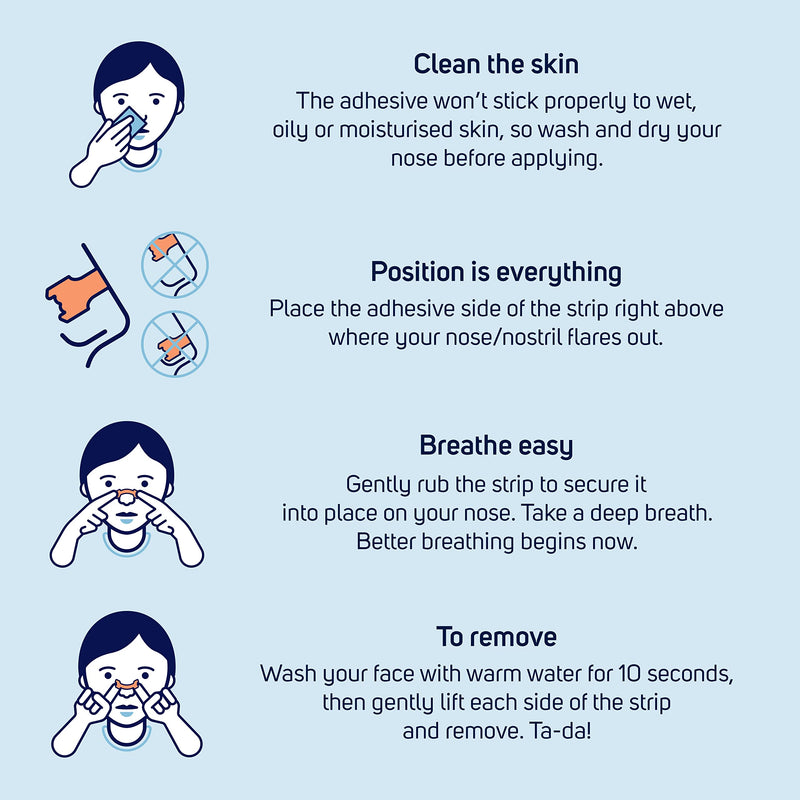 Breathe Right Nasal Strips Original Large 30s | Instantly Relieves Nasal Congestion | Helps Reduce Snoring | Drug-free Large 30's - BeesActive Australia
