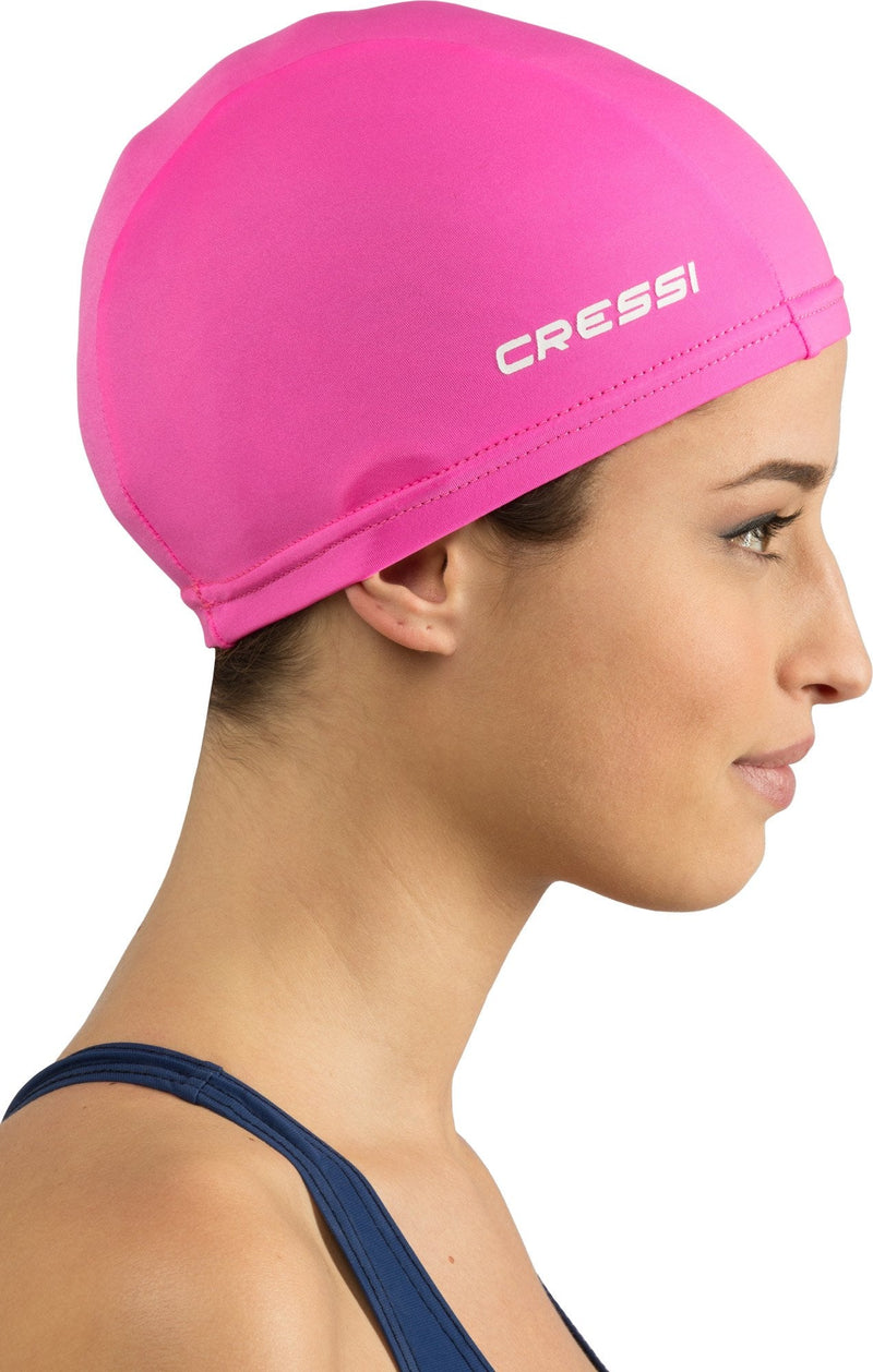 Cressi Stretchable Adult Lycra Swim Cap Pink - BeesActive Australia