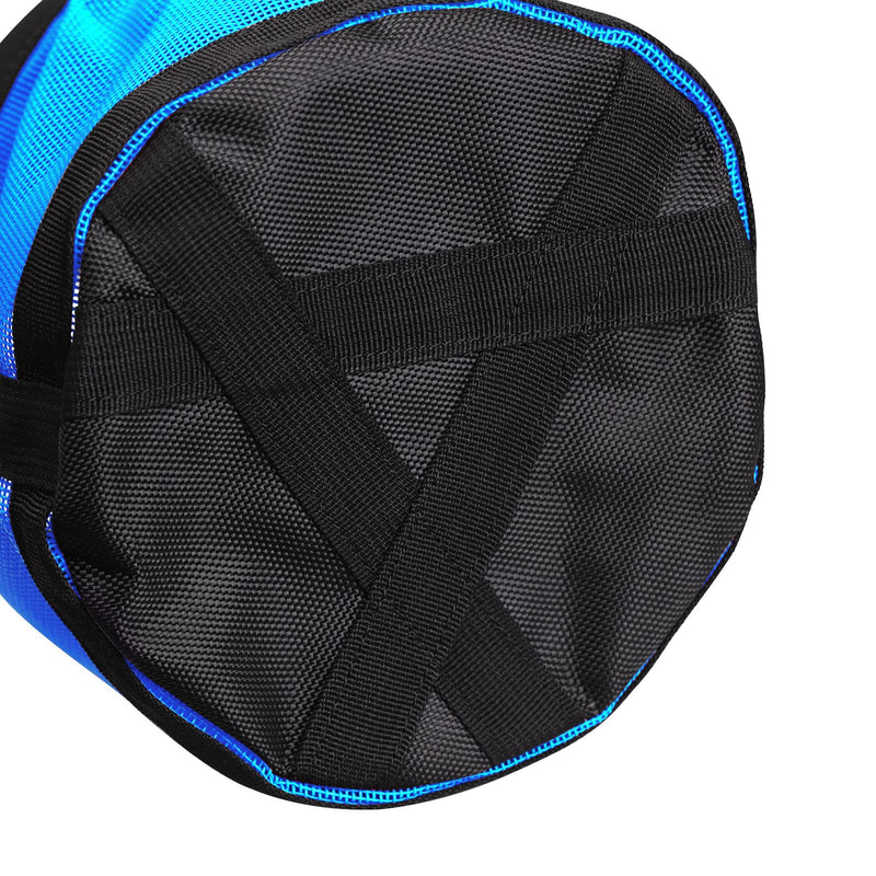 Harrison Howard Horse Muzzle Feed Bag Durable Nylon Mesh Grain Feed Bag with Adjustable Strap Champion Hlue - BeesActive Australia