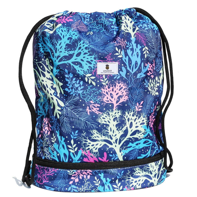 Dry Wet Drawstring Bag Waterproof String Backpack Swim Pool Beach Travel Gym Bag A - BeesActive Australia