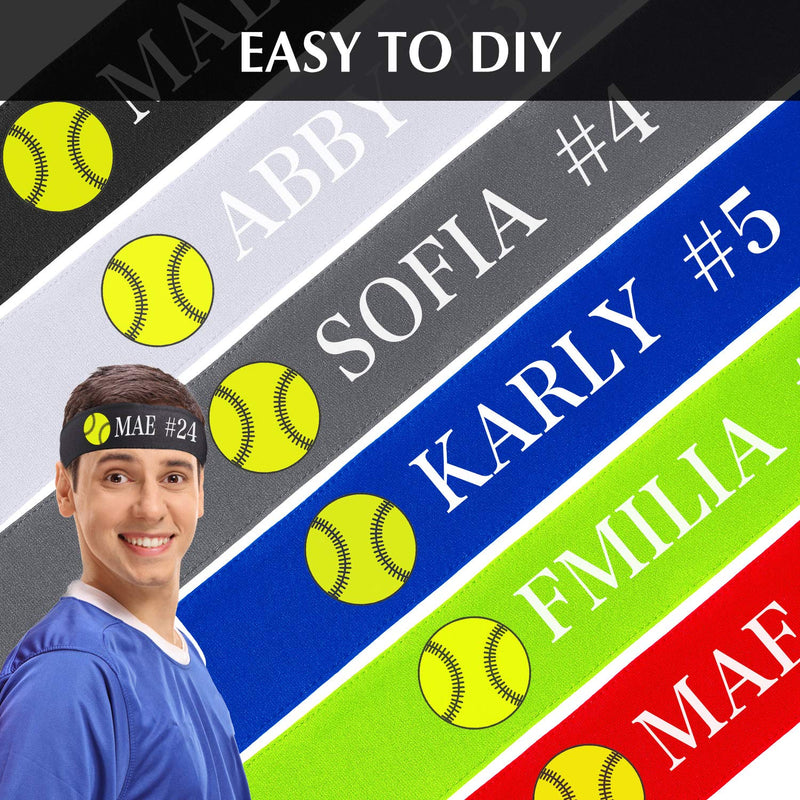 12 Pieces Tennis Tie Headband Hair Band Unisex Dry Head Tie Sport Tie Back Headband for Basketball, Running, Tennis, Karate, Athletics Black, Red, Dark Gray, White, Royal Blue, Fluorescent Yellow - BeesActive Australia