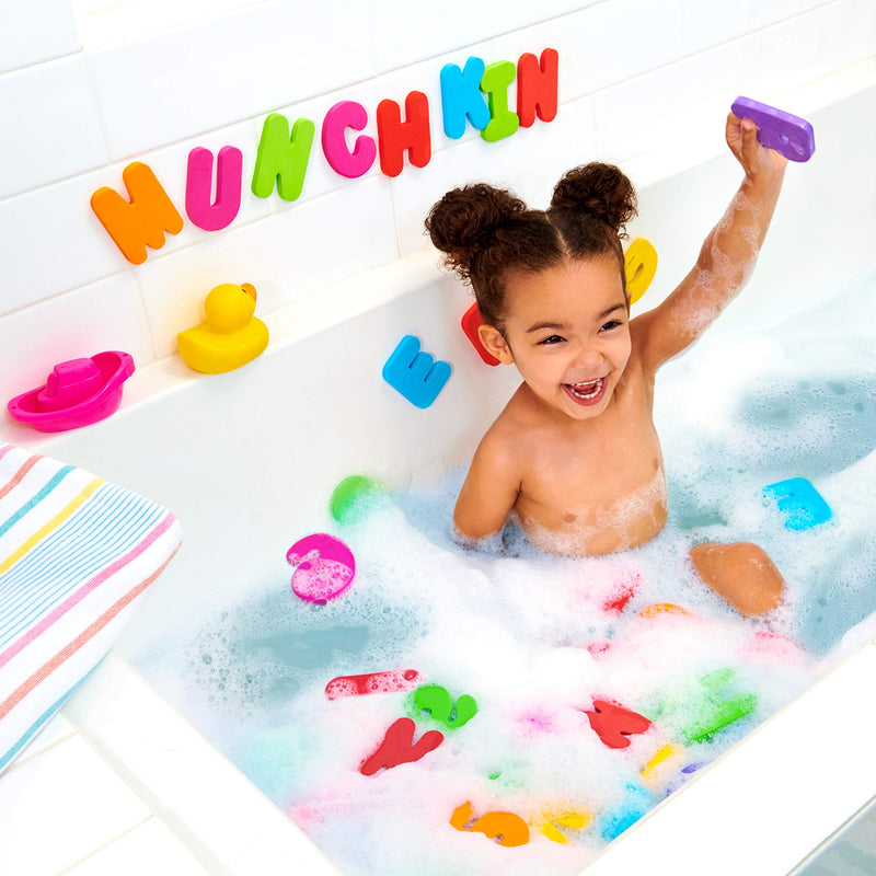 Munchkin Learn Bath Toy, 36 Bath Foam Letters and Numbers (Letters A-Z; Numbers 0-9) Primary - BeesActive Australia