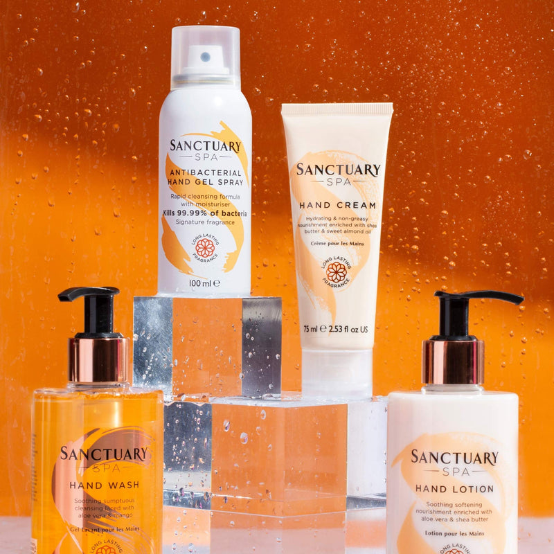 Sanctuary Spa Hand Sanitiser Gel Spray with Moisturiser, 70% Alcohol, Kills 99.9% Bacteria, Vegan and Cruelty Free, 100 ml - BeesActive Australia