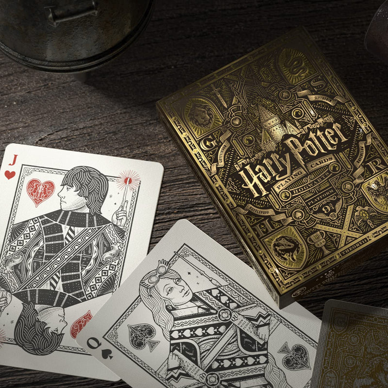 theory11 Harry Potter Playing Cards - Yellow (Hufflepuff) - BeesActive Australia