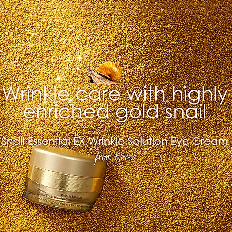 [THESAEM] Snail Essential EX Wrinkle Solution Eye Cream 30ml + 2PCS of Gift Sample (Random) / Wrinkle Care with Highly Enriched Gold Snail, K Beauty - BeesActive Australia