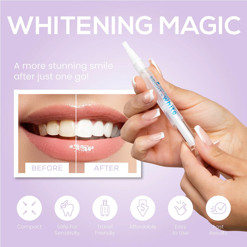 Venus Visage Award Winning Teeth Whitening Pen (2 Pens), 20+ Uses - Dentist Approved Teeth whitening Gel Professionally formulated - Best Teeth whitening kit Teeth Whitener - Low Sensitivity (Mint) 2 ml (Pack of 2) - BeesActive Australia