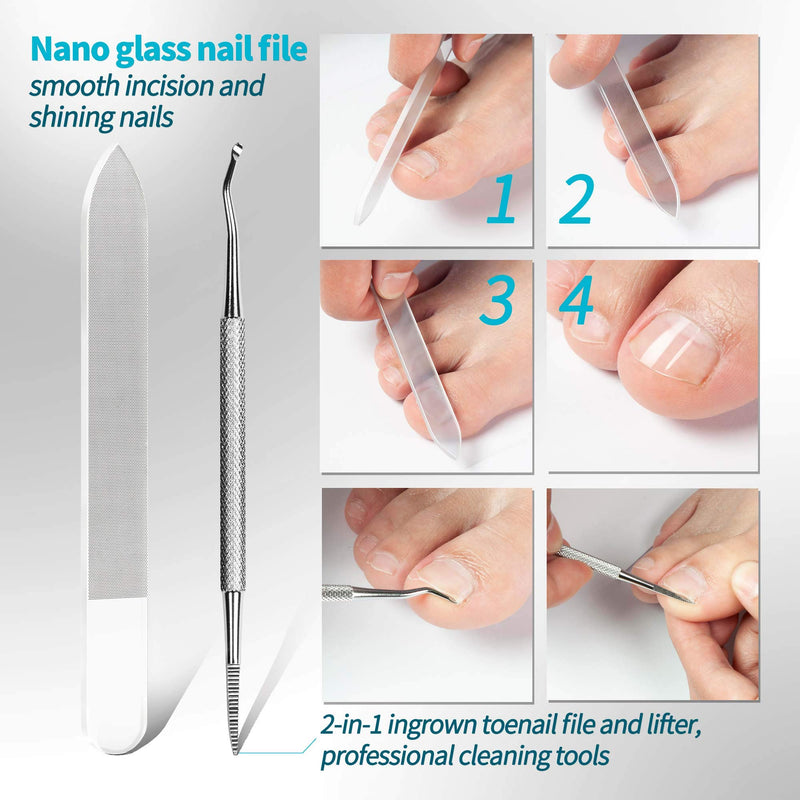 EBEWANLI Toenail Clippers for Thick Nails, Podiatrist Toenail Clippers for Seniors, Stainless Heavy Duty Professional Nail Clippers for Men Toe Nail Clippers Adult, Ingrown Toenail Tool & Kit - BeesActive Australia