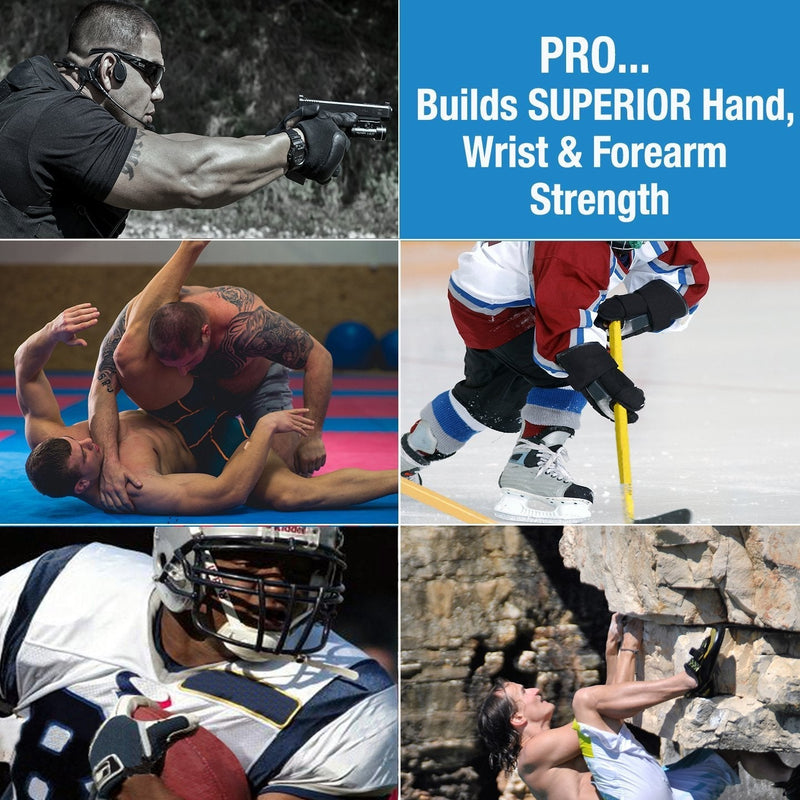 PROHANDS PRO Hand Exerciser, Finger Exerciser (Hand Grip Strengthener), Spring-Loaded, Finger-Piston System, Isolate and Exercise Each Finger 5 lb (Light Tension) Blue - Pro - BeesActive Australia