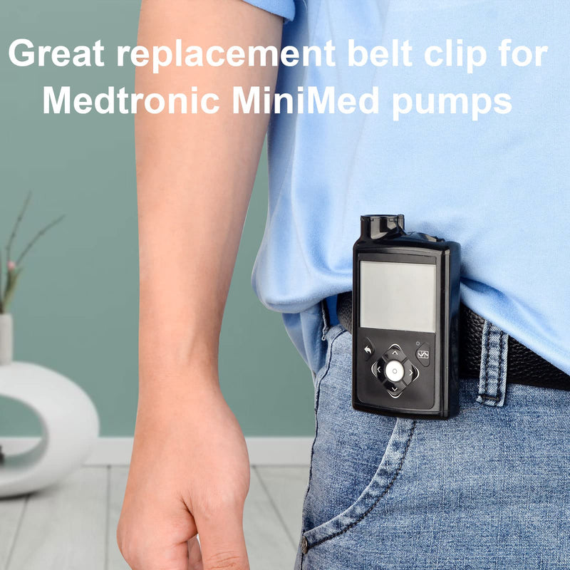 Insulin Pump Clip for Medtronic MiniMed 640G 780G 770G 630G 640G 670G Pumps (Black) 1 - BeesActive Australia