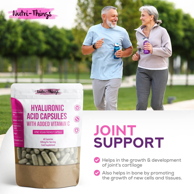 Hyaluronic Acid Capsules with Added Vitamin C | Hyaluronic Acid Tablets which Supplements a Healthy Lifestyle - BeesActive Australia