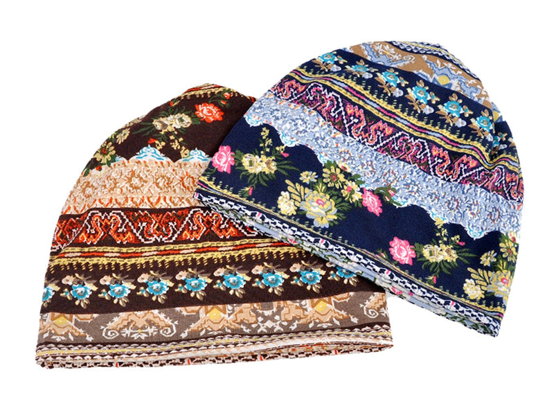 Jemis Skullies Beanies Thin Bonnet Cap Autumn Casual Beanies Hat 2 Pack - BeesActive Australia