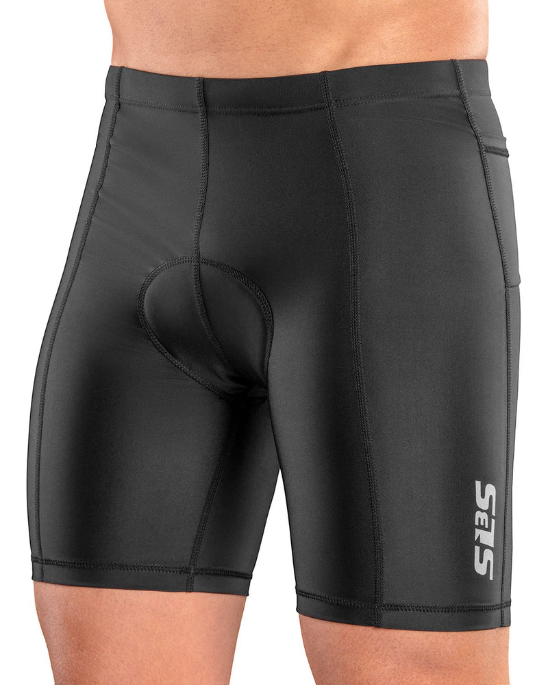 [AUSTRALIA] - SLS3 Triathlon Shorts Mens - Tri Short Men - Men's Triathlon Shorts - Tri Shorts Black - 2 Pockets FRT 2.0 - Designed by Athletes for Athletes Large 