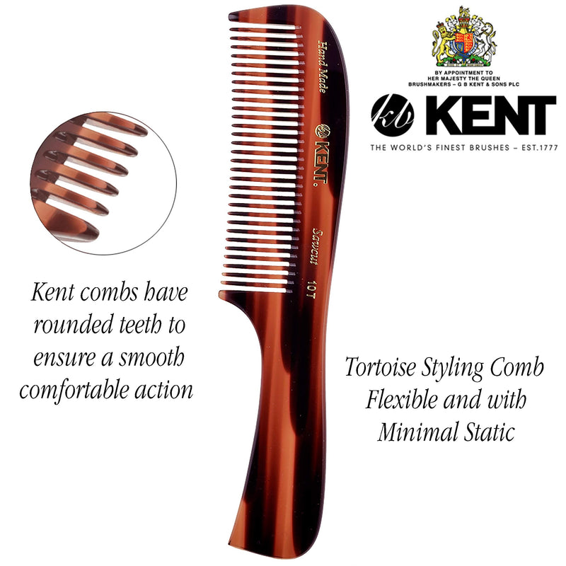 Kent 10T 205mm Large Handled Womens Rake Hair Comb (PACK OF 1) 1 Count (Pack of 1) - BeesActive Australia