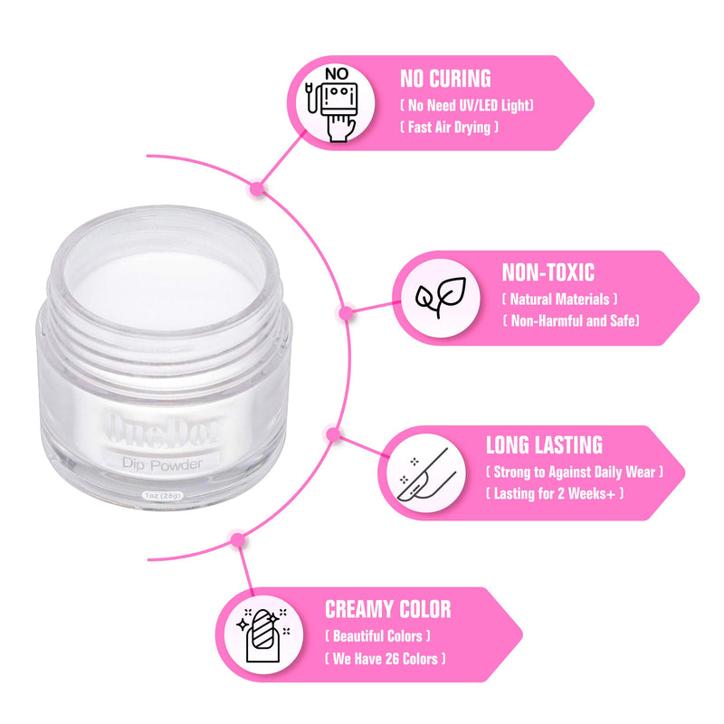 OneDor Nail Dip Dipping Powder – CLEAR Powders Pro Collection System, 1 Oz. (Clear) - BeesActive Australia