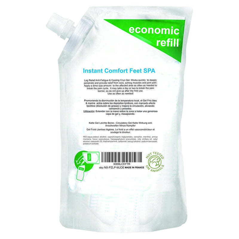 Cryo gel - Heavy legs relief - Muscle gel - Cooling gel - Anti-Cellulite gel - Sore muscle rub - Aching Joints - Gel max strength - Swollen legs - Special Cooling Action - 250ml - 9 fl oz - BeesActive Australia