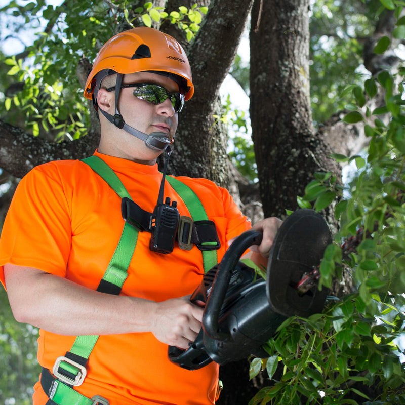 JORESTECH Hard Hat Orange ABS Work-At-Height and Rescue Slotted Helmet with 6-Point Adjustable Ratchet Suspension ANSI Z89.1-14 Certified For Work, Home, and General Headwear Protection HHAT-03 - BeesActive Australia