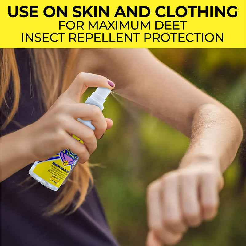 Elegant Mosquito & Tick Repellant Spray – 100ML – Pack of 2 – Lavender Extract – DEET Base – Tick, Insect & Mosquito Repellant | 8H Protection, Protect & Shield Spray | NOT for Kids, Anti-Bug Spray 2 x 100 ML (PACK of 2) - BeesActive Australia