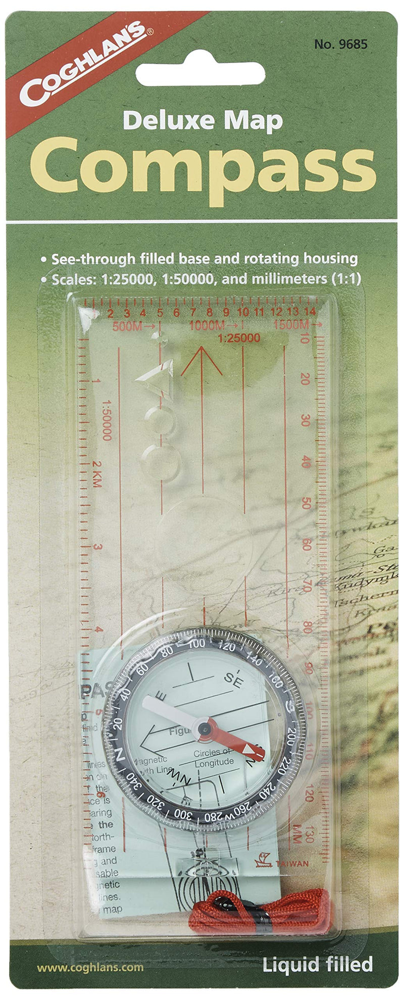Coghlan's Map Compass Deluxe W/ Lanyard - BeesActive Australia