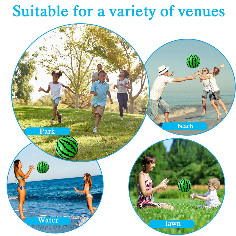[AUSTRALIA] - 16 Pieces Watermelon Inflatable Ball Water Bouncing Beach Ball Pool Party Ball for Summer Beach Party Supplies, 6 Inch 