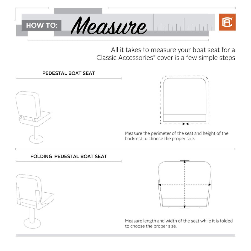 [AUSTRALIA] - Classic Accessories Stellex Folding Boat Seat Cover 
