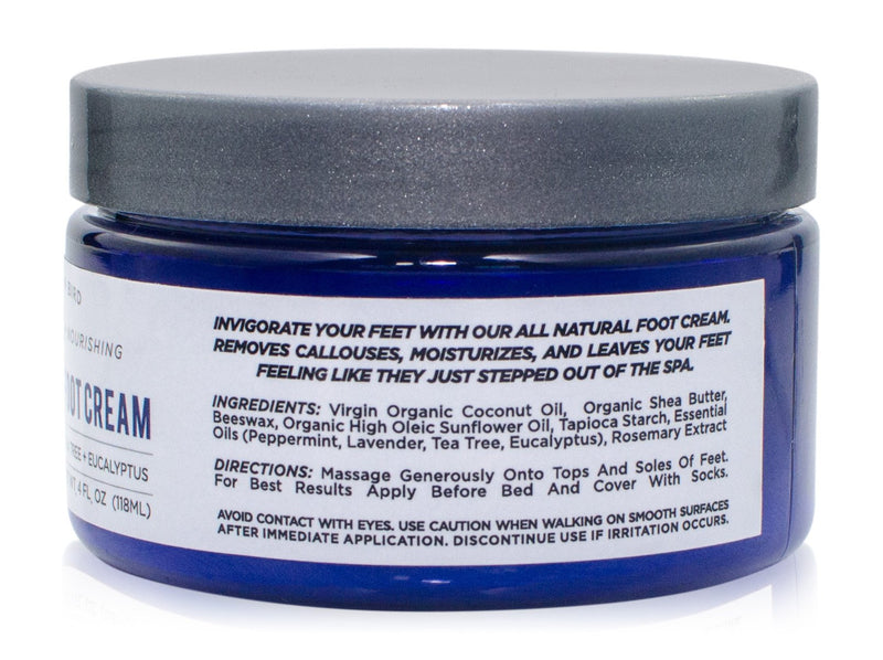 All Natural Foot Cream. Antifungal, Organic, Moisturizing Ingredients for Dry Cracked Heels, Callused Feet, Athletes Foot Balm. Natural Anti Fungal Soft Foot Care with Tea Tree, Peppermint Essential Oils - BeesActive Australia