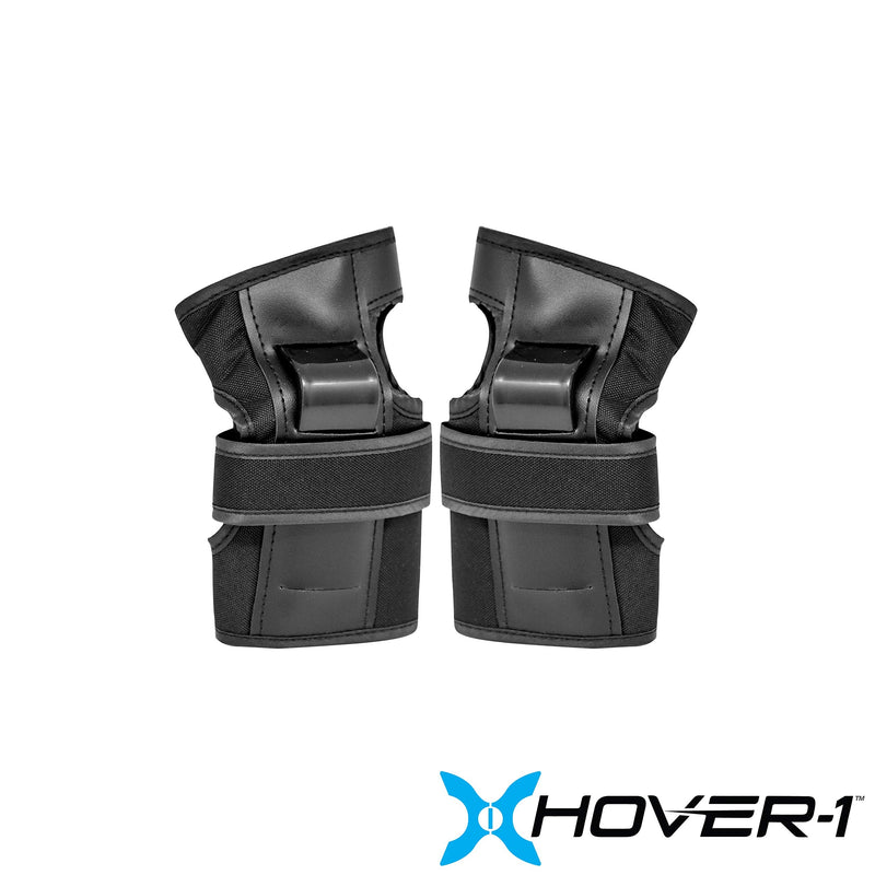 Hover-1 Nylon Protective Elbow Pads | Knee Pads & Wrist Guards, For Ages Above 8, Hard PP Shells Impact Resistance & EVA Foam Padding, Large, Black - BeesActive Australia