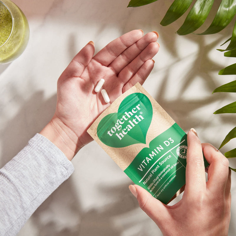 Vitamin D3 � Together Health � 1000iu Vitamin D3 � from Wild-Grown Lichen � Vegan Friendly � Made in The UK � 30 Vegecaps 30 Count (Pack of 1) - BeesActive Australia