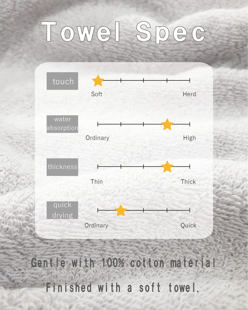 Imabari Towel Riversible Hand Towel Made in Japan Set of 2 Thick Absorbent Quick-Dry 100% Cotton (Face Towel, Greige×Pink) Face towel - BeesActive Australia