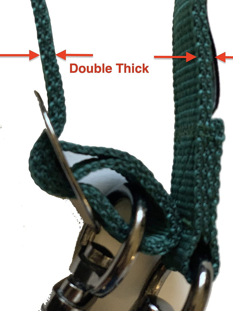 Majestic Ally Double Thick 36" to 72" Trailer Tie for Horse Haulage, Cross tie with Adjustable Buckle, Panic Snap and Bull Snap – 1" Wide by 36" to 72" Long Turquoise - BeesActive Australia